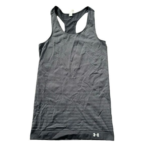 Under Armour Tops - Under Armour HeatGear Women's Black Striped Tank Top S Athletic Casual